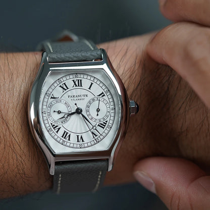 FARASUTE 36 mm-es luxus retro férfi kvarcóra VH64 szerkezetű, rozsdamentes acélból készült sportos divatóra zafírüveggel, vízálló Relogio