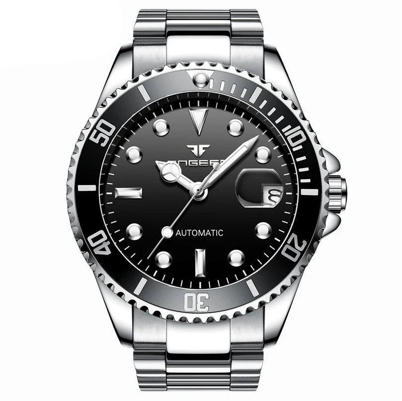 Montres-bracelets mécaniques BINBOND pour hommes, luxueuses, lumineuses, étanches, automatiques, à tourbillon, squelette
