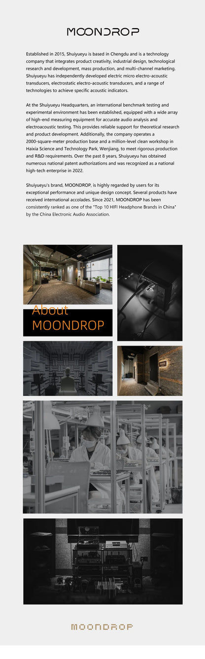 MOONDROP OLD FASHIONED On-Ear Headphone 40mm large dynamic driver 0.78-2pin 3.5mm Plug