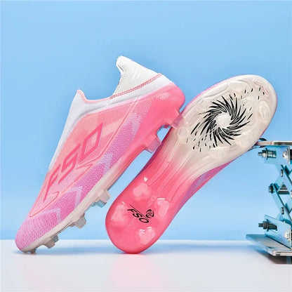 Nouvelles chaussures de football pour hommes, chaussures de futsal antidérapantes pour matchs en extérieur, chaussures de soccer ultralégères, chaussures de sport de haute qualité, chaussures à cheville haute et respira