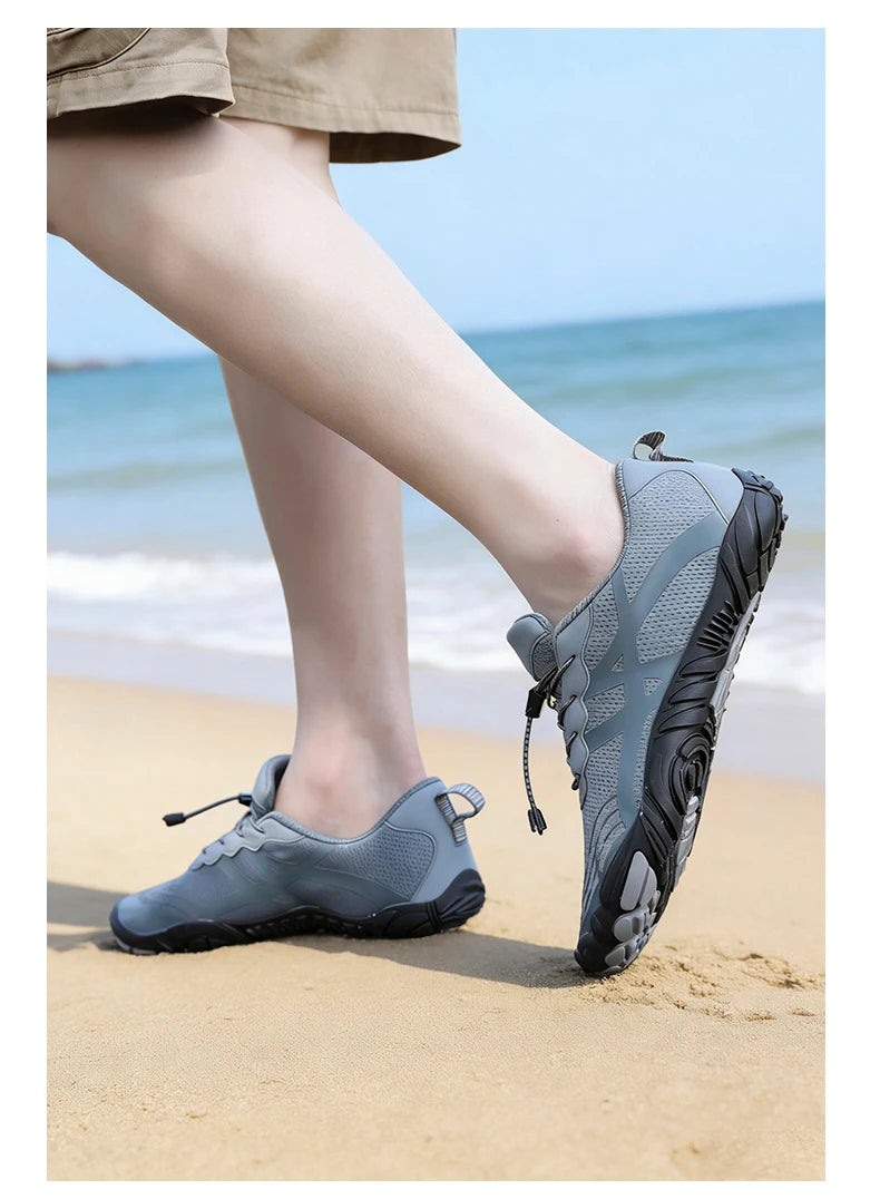 Couple Outdoor Sports Aqua Shoes, Barefoot Shoes, Quick-Dry Beach Swimming Fitness Wading Hiking Cycling Water Sneakers Shoes