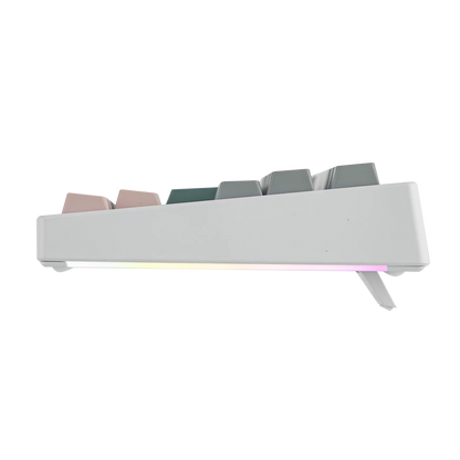 Teclado mecánico EPOMAKER TH87 con distribución ISO-UK TKL, con cable/BT/inalámbrico 2.4Ghz, NKRO, batería de 10000mAh y luz RGB