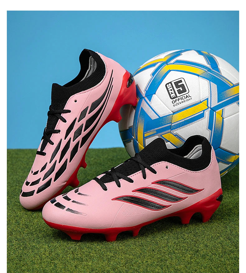 Nouvelles chaussures de football pour hommes, crampons pour enfants, chaussures de football professionnelles pour adultes, chaussures d'entraînement ultralégères antidérapantes pour garçons, livraison directe