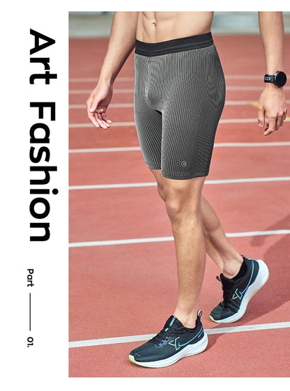 Xtep Sports Fitness Shorts For Men 2025 New Running Moisture-Wicking Shorts High-Elastic Tight Compression Pants 875229580177