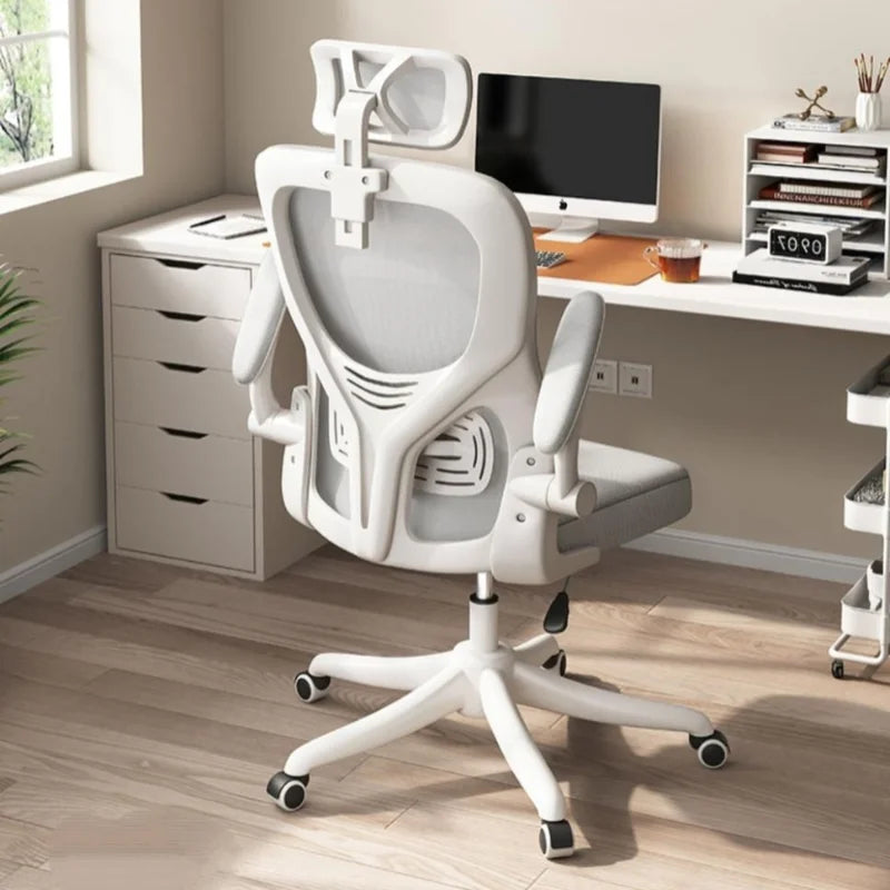 Nowy obrotowy fotel komputerowy z siatki, wygodny fotel domowy do długiego siedzenia, ergonomiczny fotel z regulacją wysokości do akademika, biura i nauki, fotel e-sportowy obrotowy