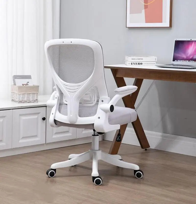 Nowy obrotowy fotel komputerowy z siatki, wygodny fotel domowy do długiego siedzenia, ergonomiczny fotel z regulacją wysokości do akademika, biura i nauki, fotel e-sportowy obrotowy