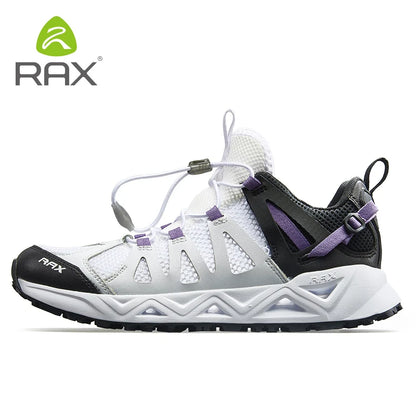 Rax Men's Aqua Upstreams Quick-drying Breathable Fishing Shoes Women Hole PU Insole Anti-slip Water Shoes Hiking