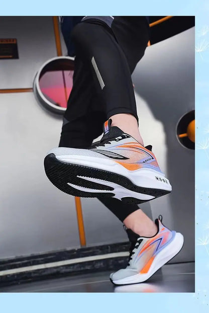 Men's breathable running shoes summer hot sale of the season, casual sporty fish thread soft bottom thick heel cross-border style