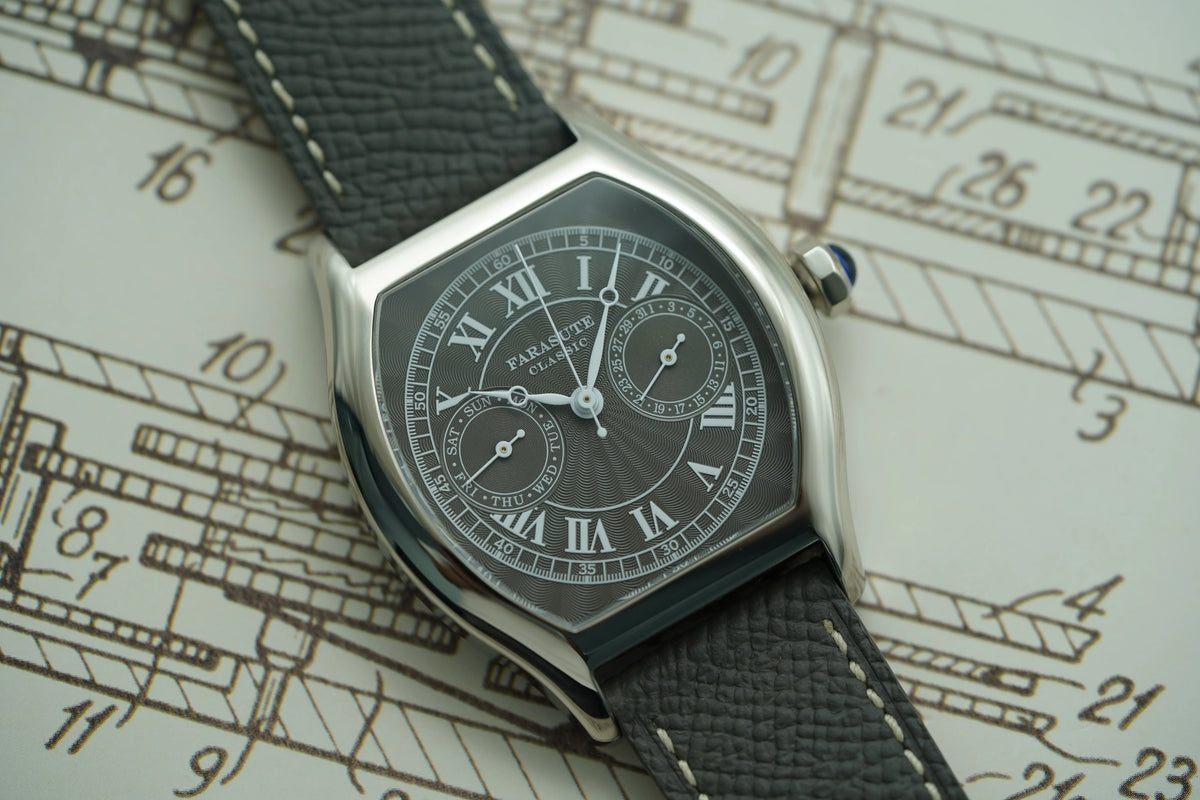 FARASUTE 36 mm-es luxus retro férfi kvarcóra VH64 szerkezetű, rozsdamentes acélból készült sportos divatóra zafírüveggel, vízálló Relogio