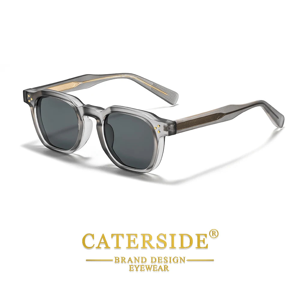 CATERSIDE Új vintage férfi napszemüveg Kiváló minőségű négyzet alakú napszemüveg Női szabadtéri, utazási, strand- és nyári divatszemüveg UV400