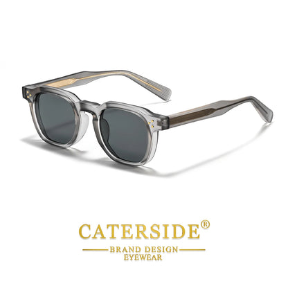 CATERSIDE Új vintage férfi napszemüveg Kiváló minőségű négyzet alakú napszemüveg Női szabadtéri, utazási, strand- és nyári divatszemüveg UV400