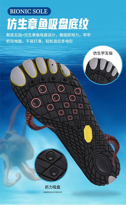 36-48# Gym Footwear Unisex Seaside Aqua Shoes Couples Vacation Beach Game Wading Shoes Men’s Squat Fitness Shoes Women’s Yoga Shoes