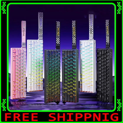 AULA Mini60 HE Magnetic Switch Keyboard RGB Tri Mode Wireless Mechanical Keyboard 8000Hz 0.01mmRT Gaming Keyboard Gamer Gifts