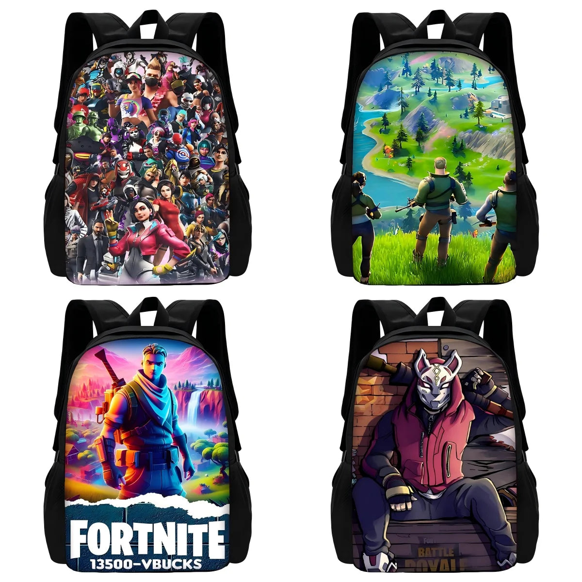 Stylové dětské batohy FortniteS pro kluky i holky, studentský dárek k narozeninám, unisex školní tašky a odolný kempingový batoh