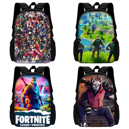 Stylové dětské batohy FortniteS pro kluky i holky, studentský dárek k narozeninám, unisex školní tašky a odolný kempingový batoh