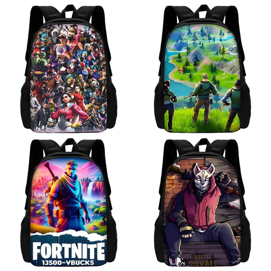 Trendiger FortniteS Kinderrucksack für Jungen und Mädchen, Schüler-Geburtstagsgeschenk, unisex, langlebiger Schul- und Campingrucksack