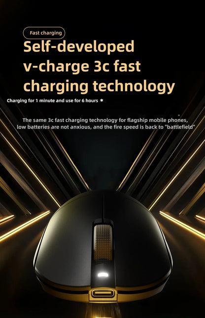 VGN Dragonfly F2 ProMax/Ultra Esports Gaming Mouse 42000DPI 0.125ms For Csgo Latency Wired/Wireless Dual 8K 3-mode PAW3395/3950