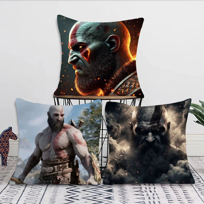 1pc The Last Of Us God Of War Pillow Case Square Bedroom Sofa Leisure Comfort Cushion Car Living Room Home Decoration