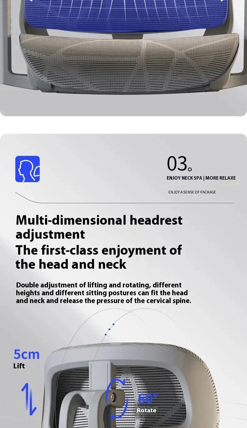 Gaming Chair Office Desk Ergonomic Computer Adjustable Armrests 3D Headrest Chair Lift Chair Back Can Tilt Back with Foot Pedals