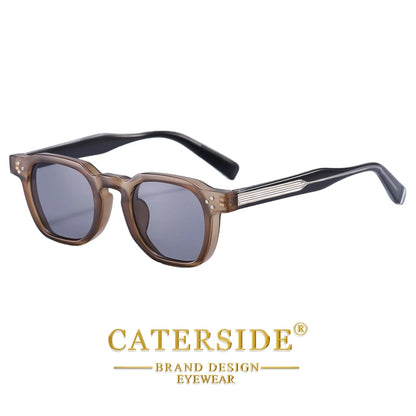 CATERSIDE Új vintage férfi napszemüveg Kiváló minőségű négyzet alakú napszemüveg Női szabadtéri, utazási, strand- és nyári divatszemüveg UV400
