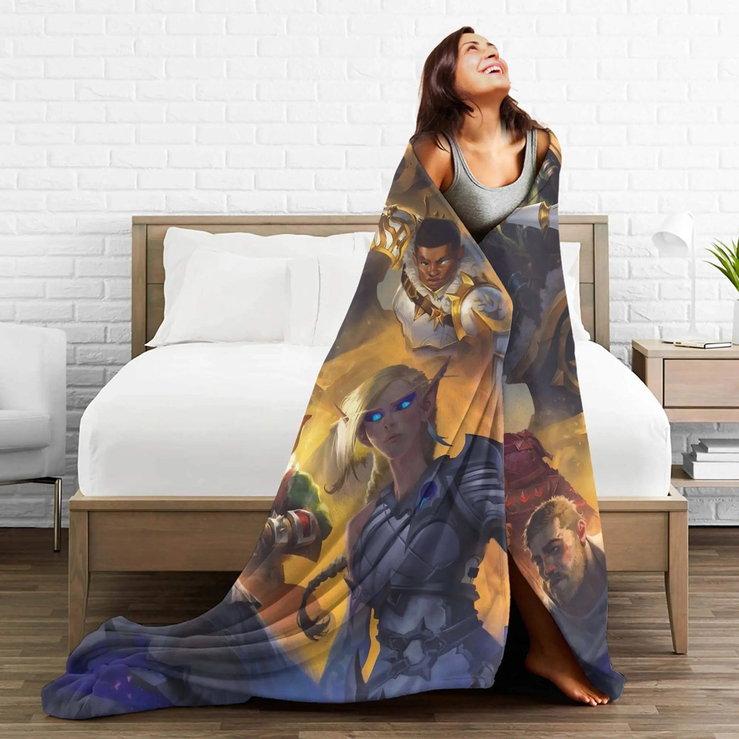 WOW World of Warcraft Flannel Blankets Winter  Soft Warm Throw Blanket for Children Outdoor Novelty Bedspread Sofa Bed Cover