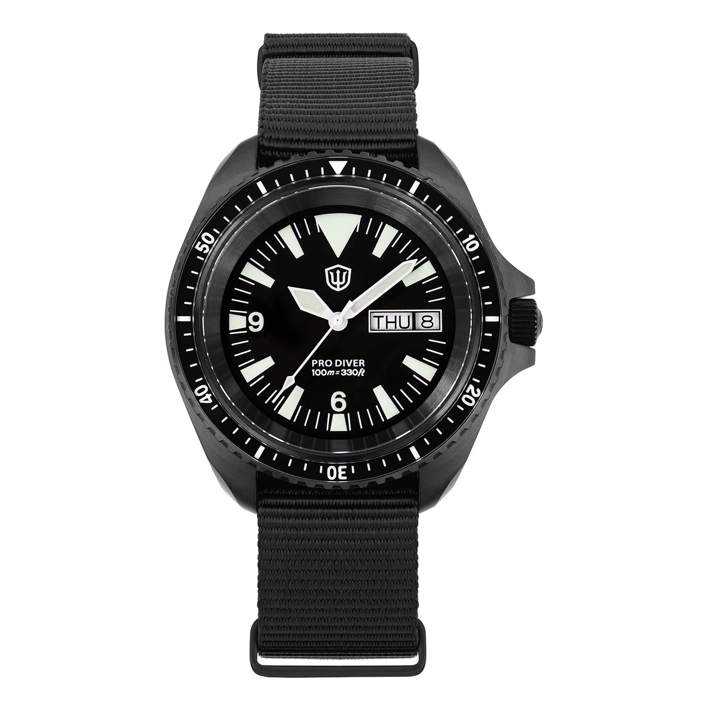 Watchdives WD1980 V3 38mm Men Watch Vintage VH31 Ronda 515 Sweep Seconds Quartz Movement Watches Luminous Sapphire Wristwatch