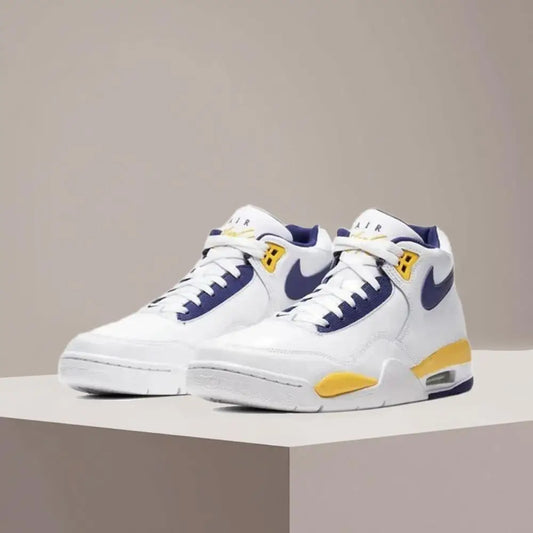 Nike Flight Legacy Mid-Top Retro Basketball Shoes with Slip-Resistant, Durable, and Cushioned Construction Unisex BQ4212-102