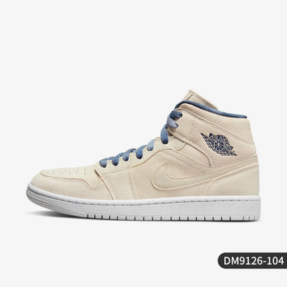 Oficiální originální dámské ležérní odolné vysoké tenisky Nike Air Jordan 1 DM9126-104