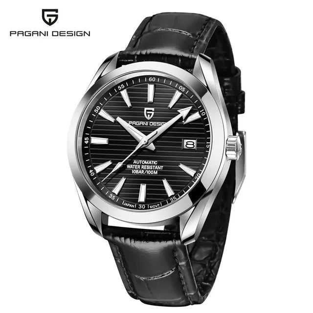 PAGANI DESIGN Luxury Business 40 mm-es férfi mechanikus karóra, csúcsminőségű zafírüveges férfi automata karóra, 100 m-es vízállóság