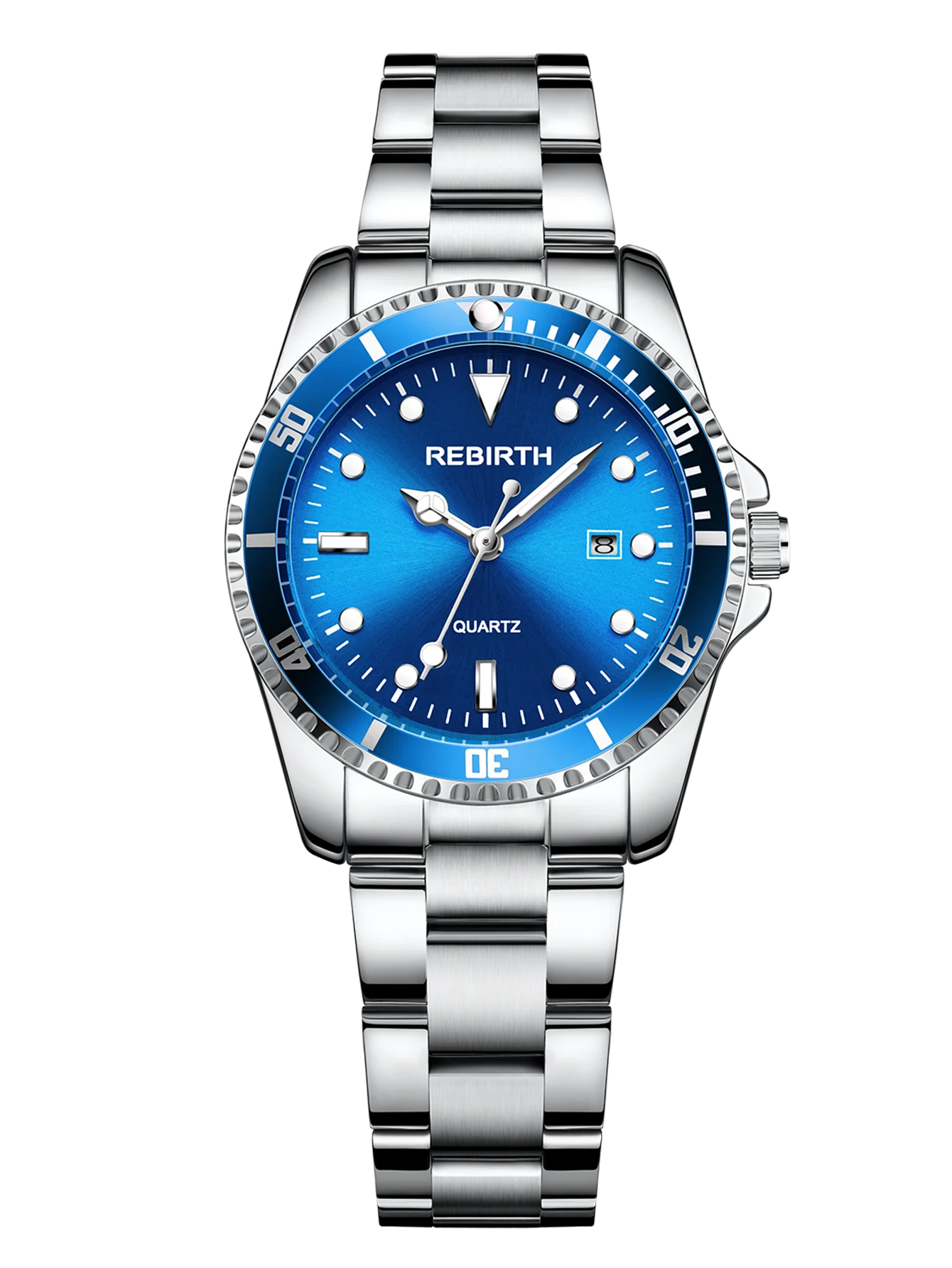 Women's Stainless Steel Strap Elegant Business Classic Date Quartz Watch