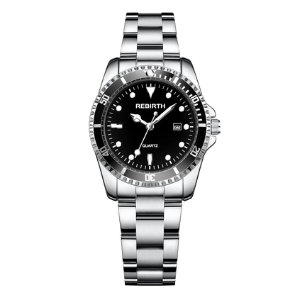 Women's Stainless Steel Strap Elegant Business Classic Date Quartz Watch
