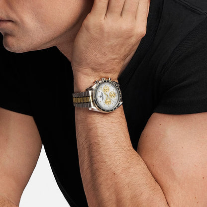 PAGANI DESIGN – Nouvelle montre à quartz de luxe pour homme, dotée d’un cadran à motif météorite, chronographe sportif, verre saphir avec traitement antireflet.