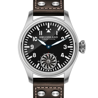 Hruodland 2025 New Men's Mechanical Watch Seagull ST3620 Retro Pilot 43MM Bgw-9 Luminous Sapphire Crystal Turbine Reloj Hombre
