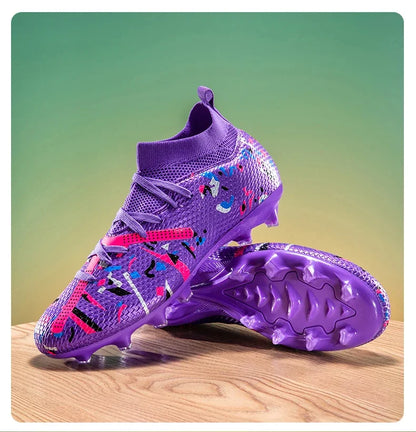 Nouvelles chaussures de football pour hommes, chaussures d'entraînement professionnelles, chaussures de football, baskets de match, chaussures de sport pour l'extérieur sur gazon, antidérapantes, ultralégères, unisexes