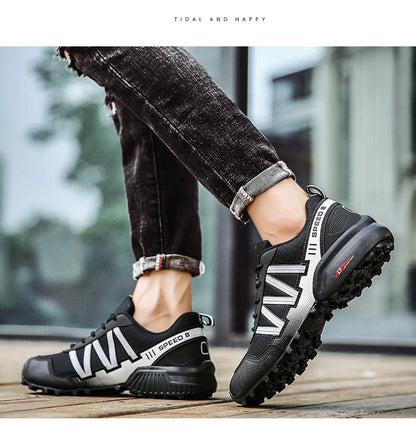 Waterproof Men and Women Cycling Shoes MTB Bike Riding Shoes Motorcycle Shoes Bicycle Shoes Hiking Sneakers for Men