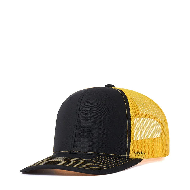 Czapki z daszkiem typu „trucker” w 38 kolorach, na świeżym powietrzu, z zatrzaskiem, czapki typu „dad hat”, hip-hopowe, męskie, damskie, regulowane, dla chłopców i dziewcząt, czapki baseballowe