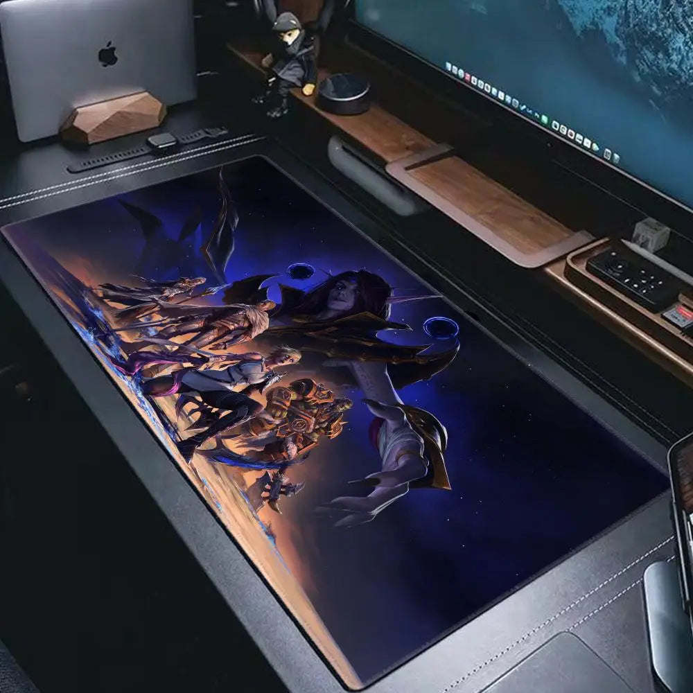 World Of Warcraft Game XXL Large Mouse pad Large Keyboard Desk Mat Gaming Mouse Pad Lock Edge Non-slip Table pad Mat HYBXAXC