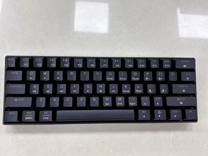 New Portable Compact 61 Keys 3-Mode Mechanical Keyboard RGB Backlit Brown Switch Wireless Bluetooth Gaming Office Keyboard