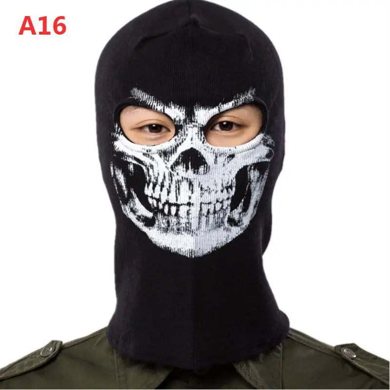 Night light cycling mask; Call of Duty Skull Mask; CS Headset; Deadpool Merchandise Warm Mask; Halloween Fun