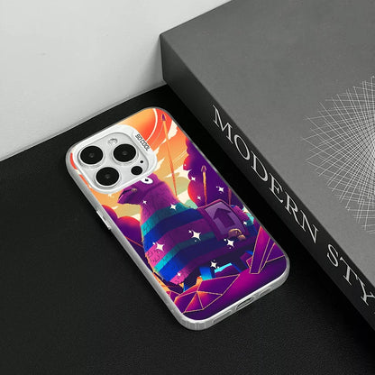 1 ks herní pouzdro F-fornite na telefon, pouzdro na telefon IMD, stříbrný kryt pro iPhone 16 15 14 13 12 11 Pro Max Plus