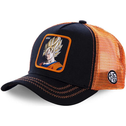 Dragon Ball Styles Anime Son Goku Βαμβακερό Νέο Καπέλο Μπέιζμπολ Άνδρες Γυναίκες Hip Hop Πατέρας Ρυθμιζόμενο Καπέλο από Πλέγμα Καπέλο Trucker
