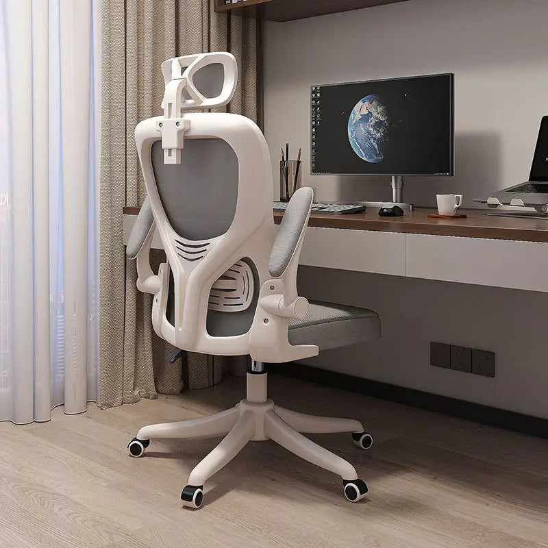 Nowy obrotowy fotel komputerowy z siatki, wygodny fotel domowy do długiego siedzenia, ergonomiczny fotel z regulacją wysokości do akademika, biura i nauki, fotel e-sportowy obrotowy