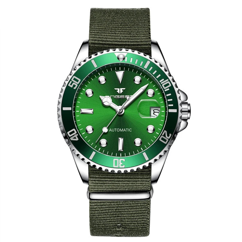 Montres-bracelets mécaniques BINBOND pour hommes, luxueuses, lumineuses, étanches, automatiques, à tourbillon, squelette