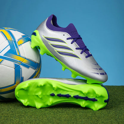 Nouvelles chaussures de football pour hommes, crampons pour enfants, chaussures de football professionnelles pour adultes, chaussures d'entraînement ultralégères antidérapantes pour garçons, livraison directe