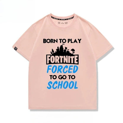 Nowa kreatywna koszulka Fortnite z krótkim rękawem, efektownym nadrukiem cartoon, oddychająca i pochłaniająca pot, dla kobiet i mężczyzn