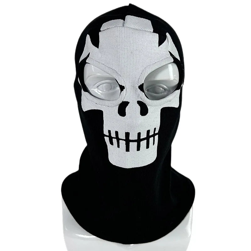 Unisex Ghost Print Skull Motorcycle Face Mask War Game Call Of Duty MWII 2022 COD Ghost Simon Riley Balaclava Mask For Adult