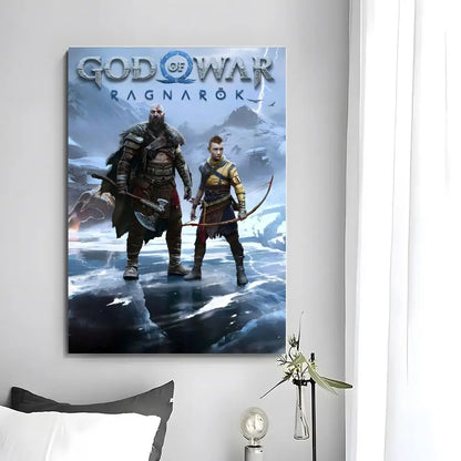 Game G-God of War poszter, öntapadó művészeti, vízálló papír matricák, kávézó, bár, szoba falidekoráció