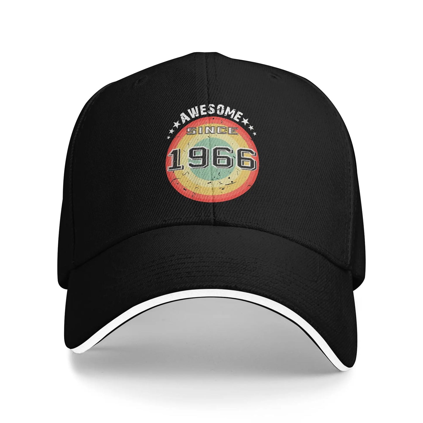 Men Women Born in 1966 vintage age 60 years old funny 60th birthday Hat Fashion Baseball Cap  Sun Hat Travel Headewear