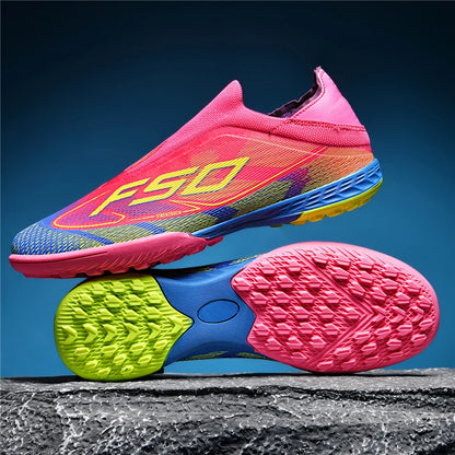 Nouvelles chaussures de football pour hommes, crampons de football sur gazon, chaussures de football pour adultes, crampons de futsal, crampons de sport confortables, antidérapants, ultra-légers, pour entraînement en s