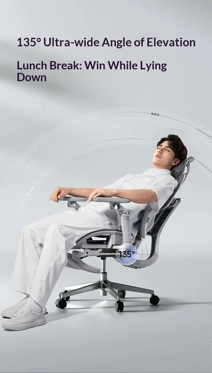 Silla de oficina de malla ergonómica ejecutiva para ordenador y gaming, mueble moderno giratorio con ruedas ajustable, silla gaming ergonómica